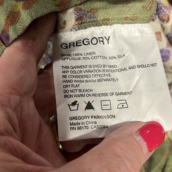 Anthropologie Gregory Womens Skirt XS/S Green Gold Mini Patch Raw Seam Trendy - Picture 9 of 12